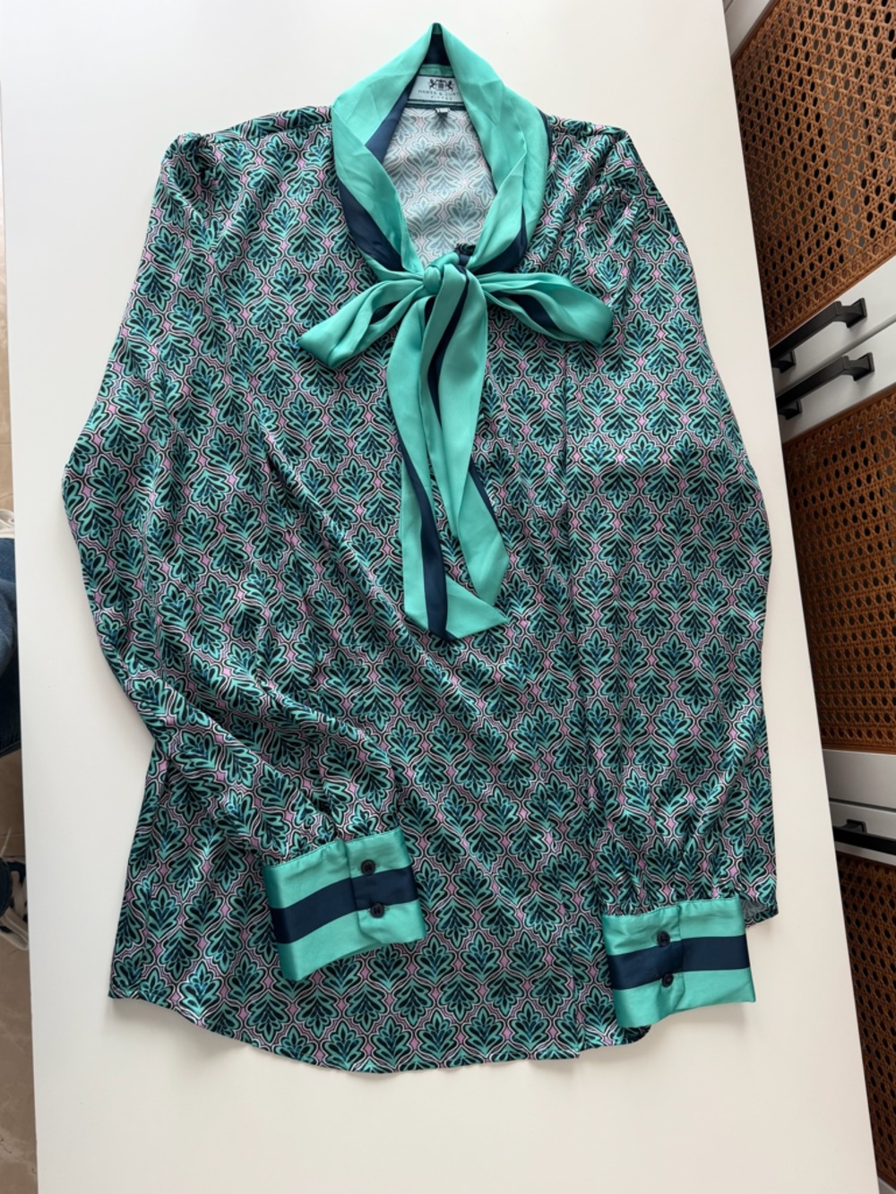 Hawes & Curtis Fitted Bow Blouse | Used Once